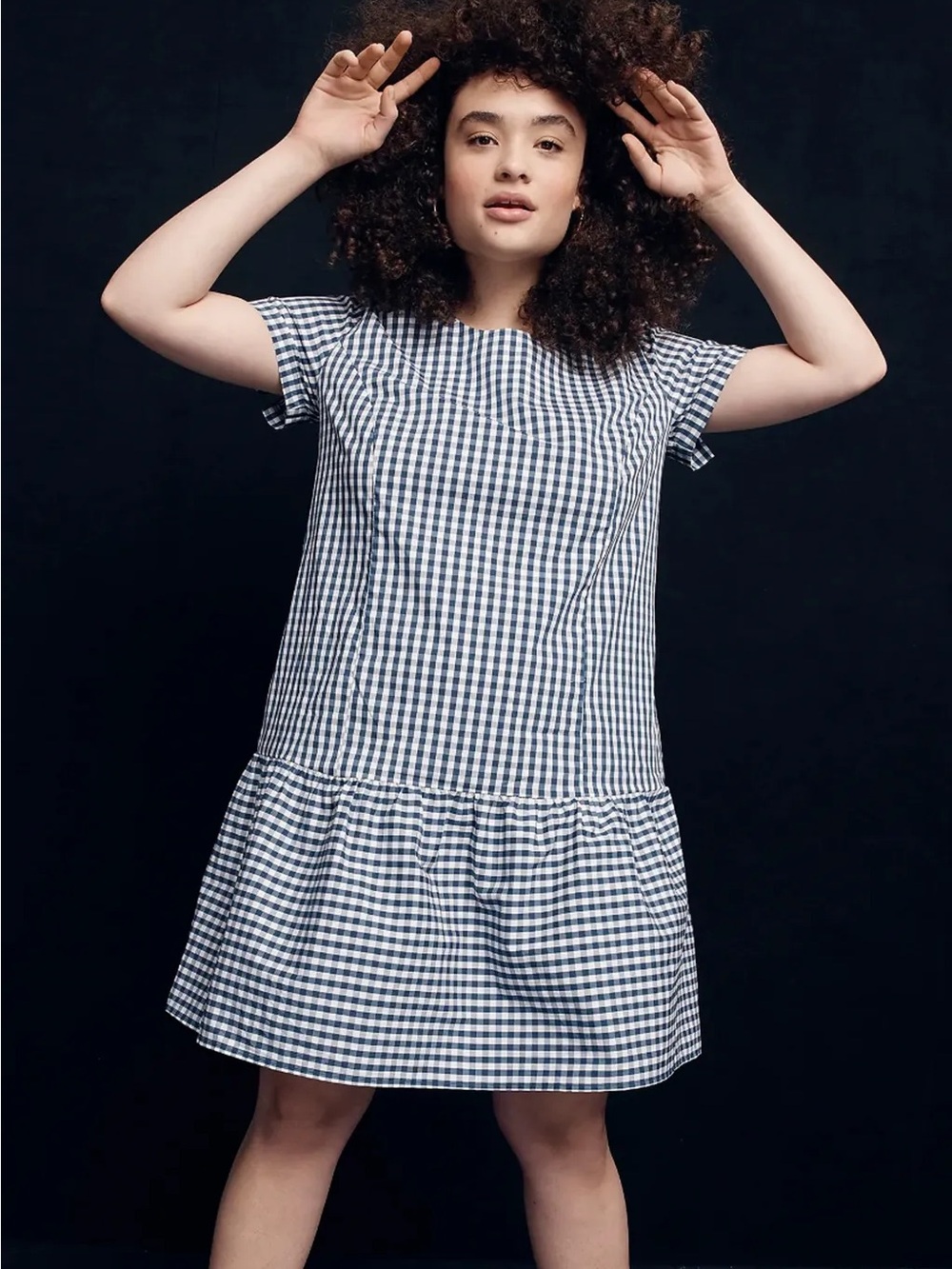 Universal Standard for J Crew Gingham Dress
